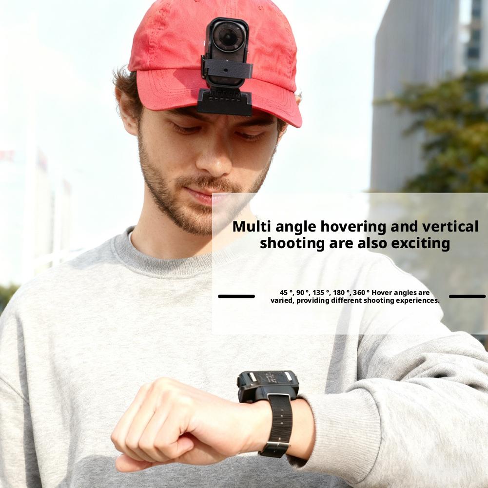 Camera Protective Frame Case and Wristband Strap Mount for DJI Osmo Nano Clothing Clip & Hat Clip Anti-Drop Camera Accessories