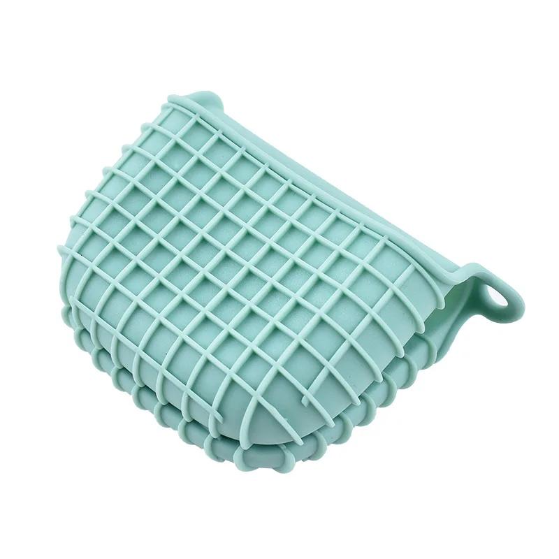 2Pcs/Pair Insulated Hand Grip Waffle Silicone Anti-heat Gloves Baking Oven Microwave Plate Holder Anti-slip Anti-heat Gloves Mat