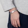 Men'S Double Row Byzantine Bracelet Bronze Electroplated Micron Rhodium Gold Chopin Chain Jewelry
