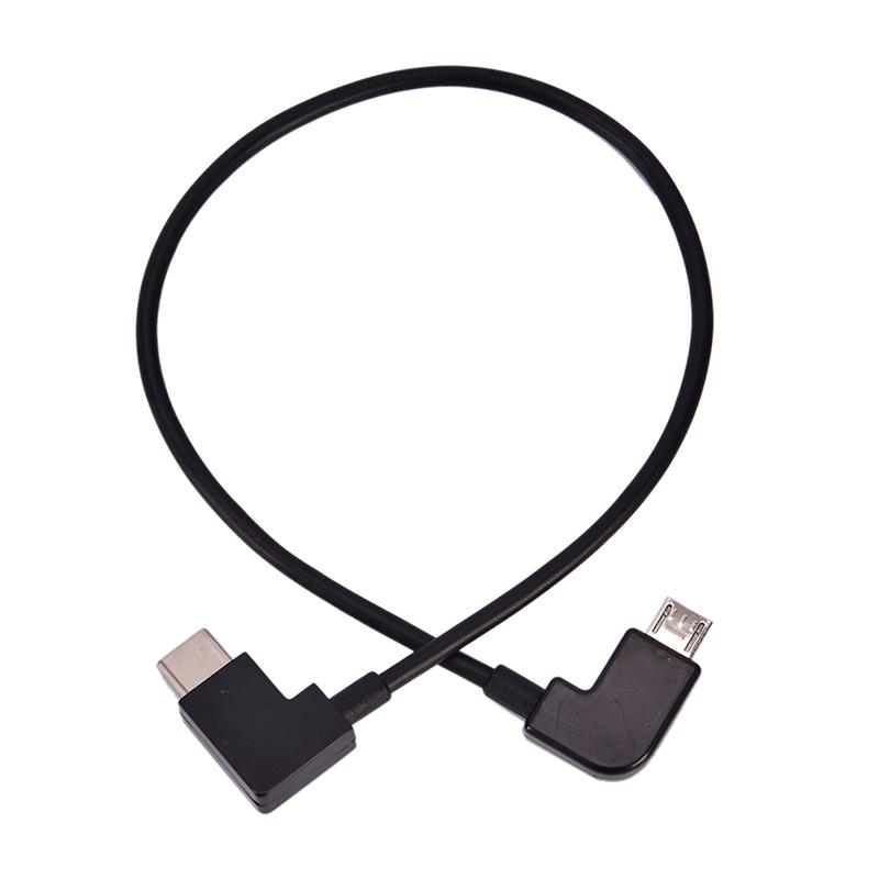 4" Left Angle Micro Usb To Type C Otg Cable For Portable Digital Dac Amplifier