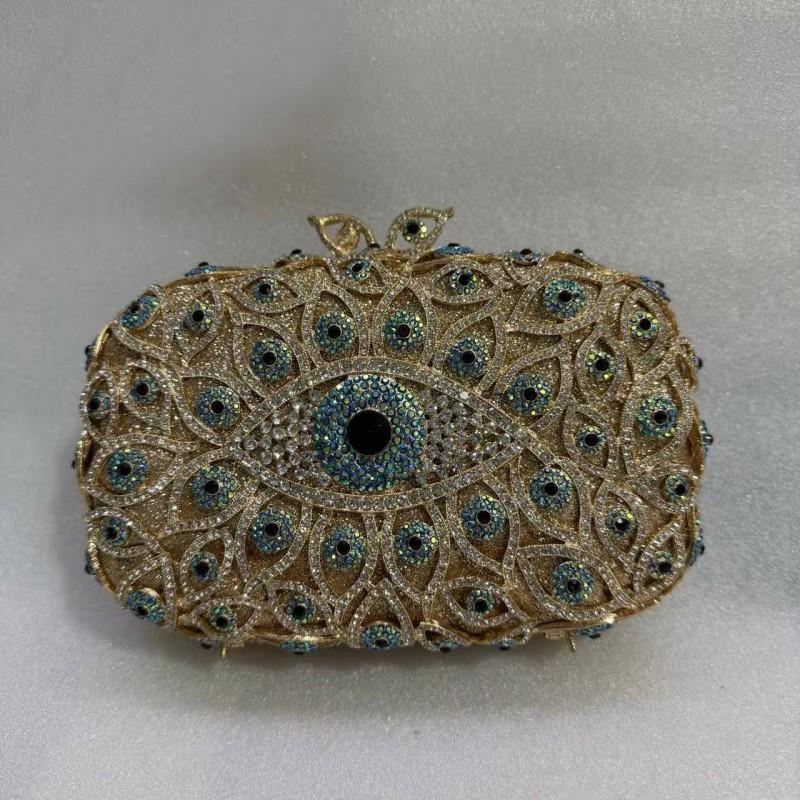 2026 Skull Evening Clutch Bag With Rhinestone Embellishment Lightweight Luxury Handheld Purse Formal Events