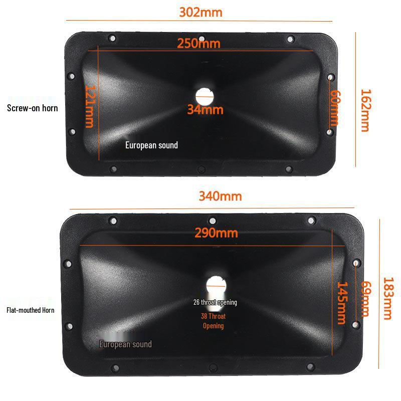 340×183×128 High-Frequency Horn Speaker Bracket for 44/51/75/100-Core Flat Mouth Horns