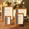 Simple Wood Photo Frame Ornaments 5 Inch 6 Inch Creative Home Desk Decoration Picture Frames Modern Photo Album Painting Frame