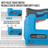 Rechargeable U-Type Electric Brad Nailer - Portable Lithium Battery Nail Gun for Home Use