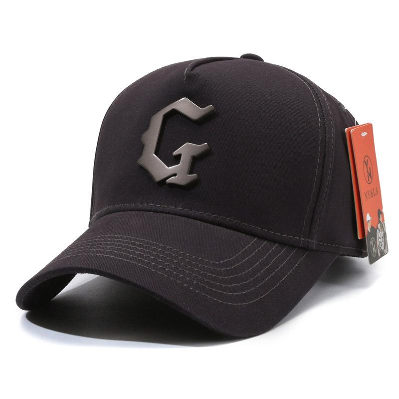 

Sunshade sunscreen fashion versatile baseball cap four seasons hat men s and women s hard top hat серый