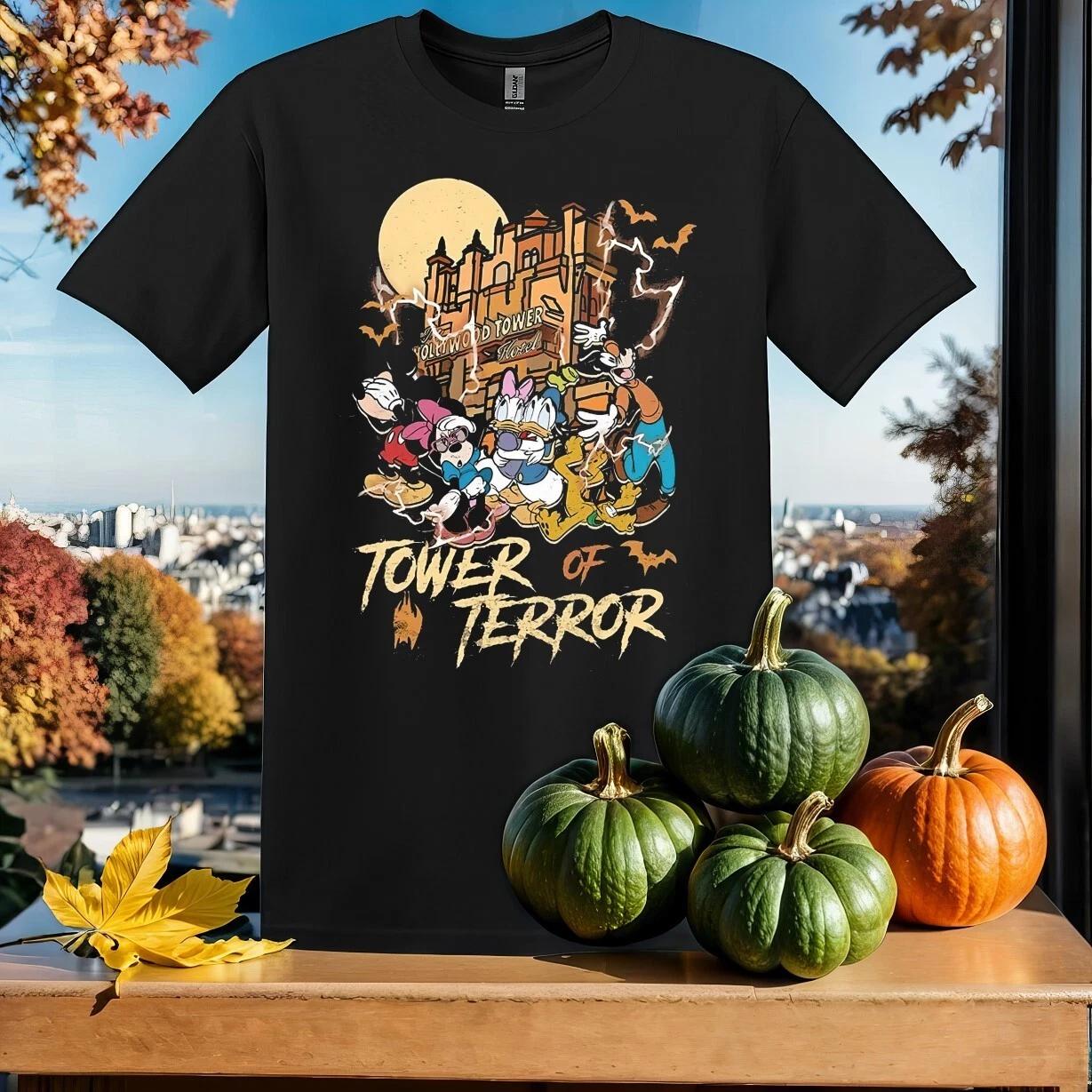 Tower Of Terror Mickey T-shirt T shirt Men Women Unisex Tshirt SY798 S