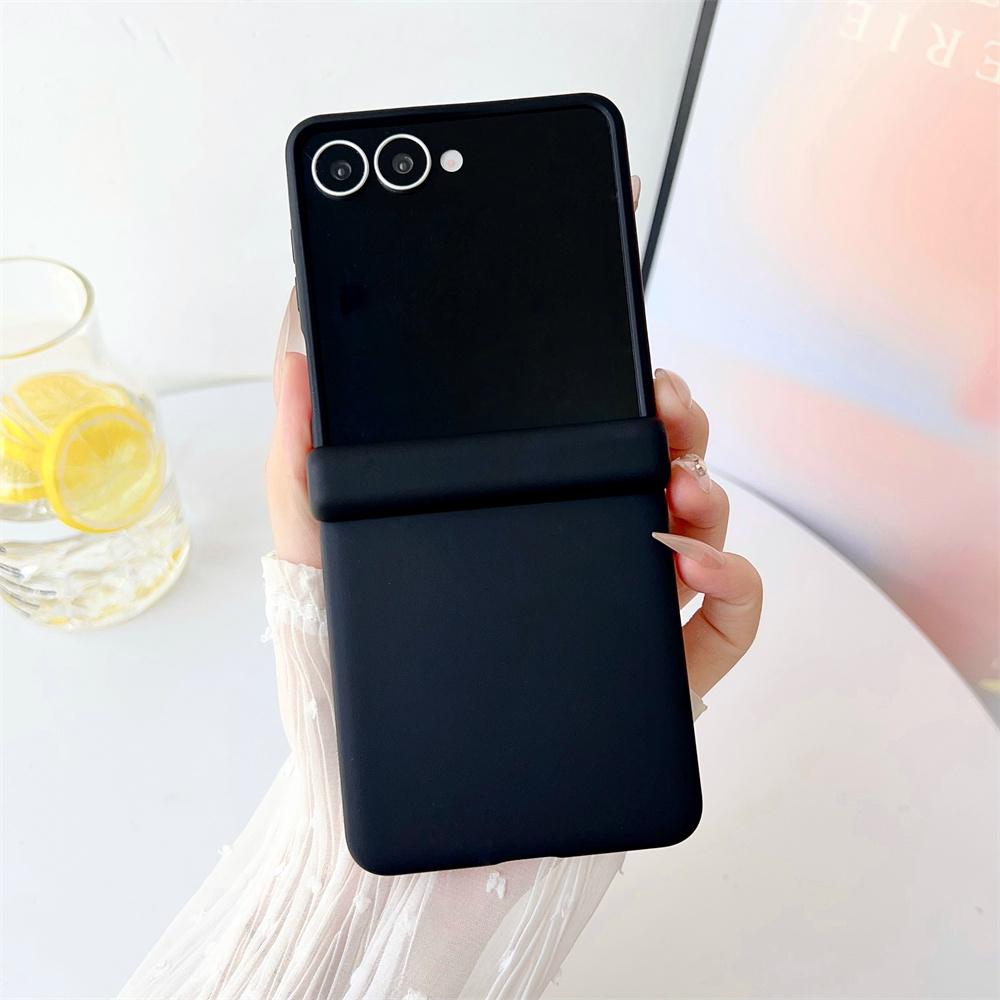 Skin Feel Candy Color Matte Phone Case for Samsung Galaxy Z Flip7 FE Flip 7 6 5 Flip 4 3 Hinge Protective Hard Back Cover