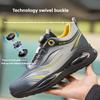 Anti-puncture Work Shoes Lightweight Safety Shoes with Rotary Button Steel Toe Work Boots for Men Women Safety Toe Sneakers