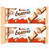 Kinder Bueno Blanc Gaufrette en chocolat blanc avec garniture lactée et aux noisettes 39 g (2 pièces) x 2 pièces