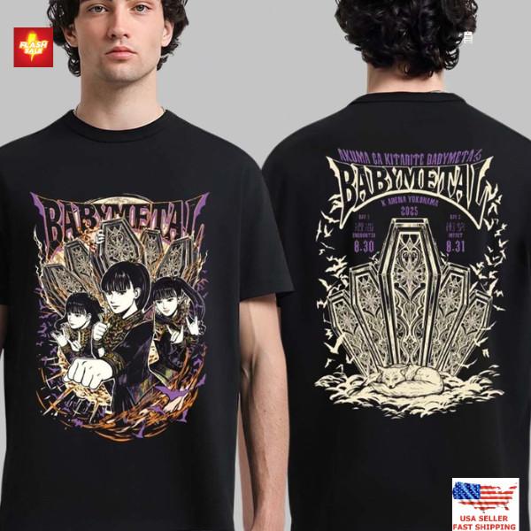 Seikima-II Vs Babymetal 2025 Футболка Акума Га Китарите Концертная Футболка Живой Легенды Унисекс Футболка XXL