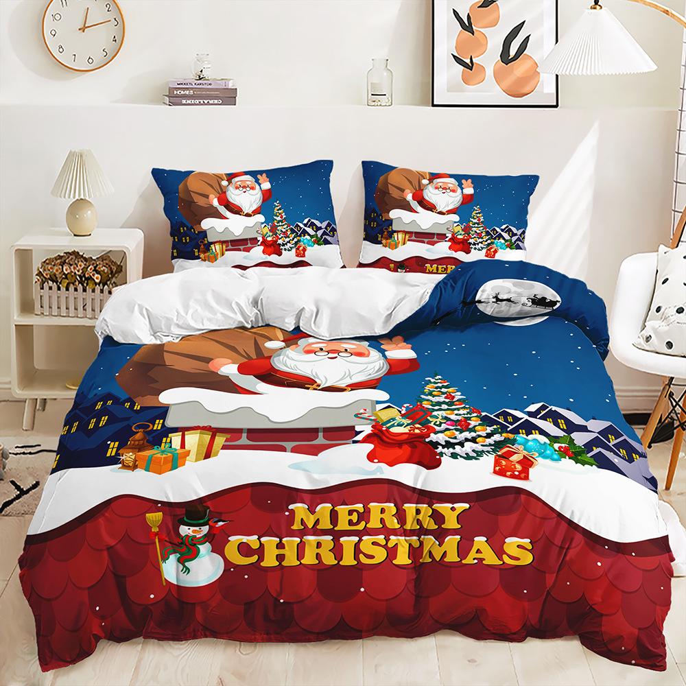 Three-Piece Christmas Quilt Set Two-Piece Bedding Set