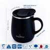 GRANDTIES Premium Vacuum Insulated Mug, 460ml, Available In 19 Colors, with Easy-Open Sliding Lid, Stainless Steel Double-Wall Vacuum Insulation, and