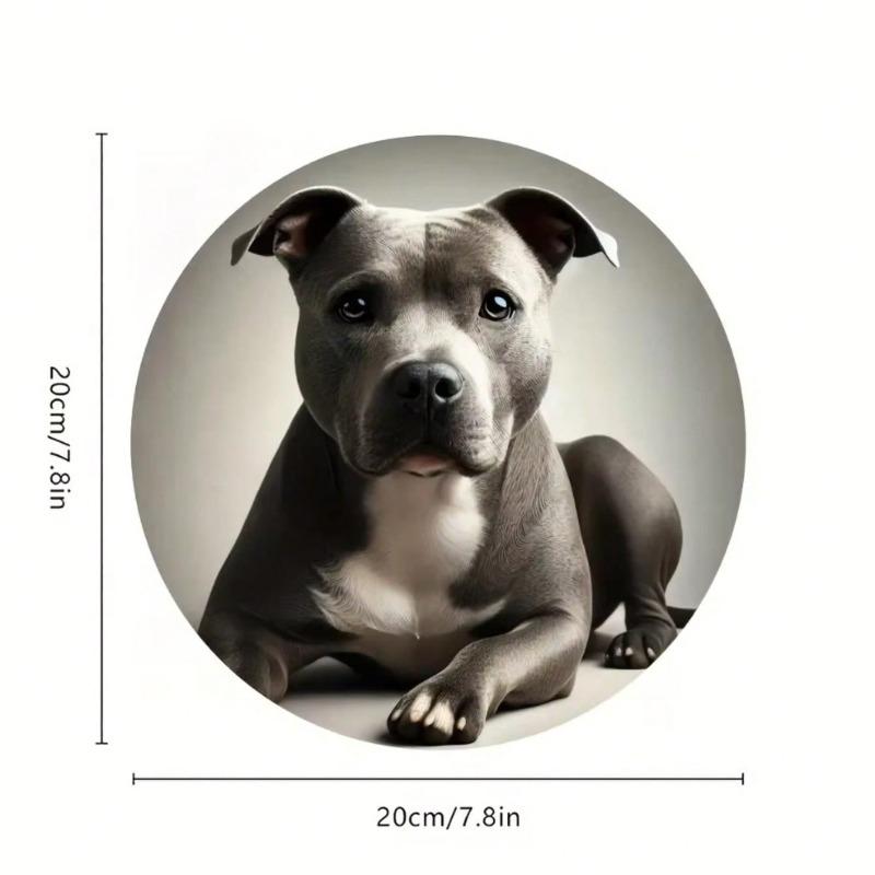 Arte da Parete in Metallo Staffordshire Bull Terrier Vintage Regalo Divertente Arredo Casa Giardino Bar