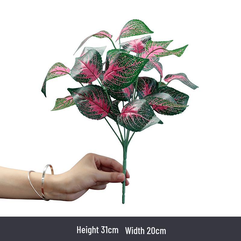 Künstliche Efeutute Grünpflanzen: Einzelstiel-Blumenarrangement für Wohnzimmer-Wanddeko