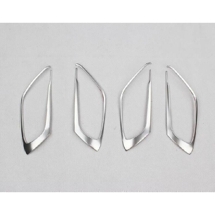 For Mazda CX-5 2017-2024 Silver Titanium Inner Door Handle Lock Frame Trim 4PCS