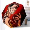 1pc Jujutsu Kaisen Satoru Gojo Inspired Umbrella - Auto Open Close, Portable 3-Fold Design, 8-Bone Iron Frame Outdoor Umbrella, Perfect Gift for Fans,