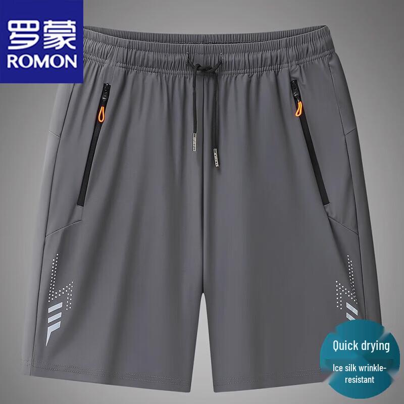 ROMON Men's Ice Silk Quick-Dry Summer Shorts
