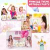 24 Pcs Princess Prince Party Favor Bags Prince Princess Castle Party Bags Princess Treat Bags with Handles Candy Goodie Bags for Gender Reveal Party