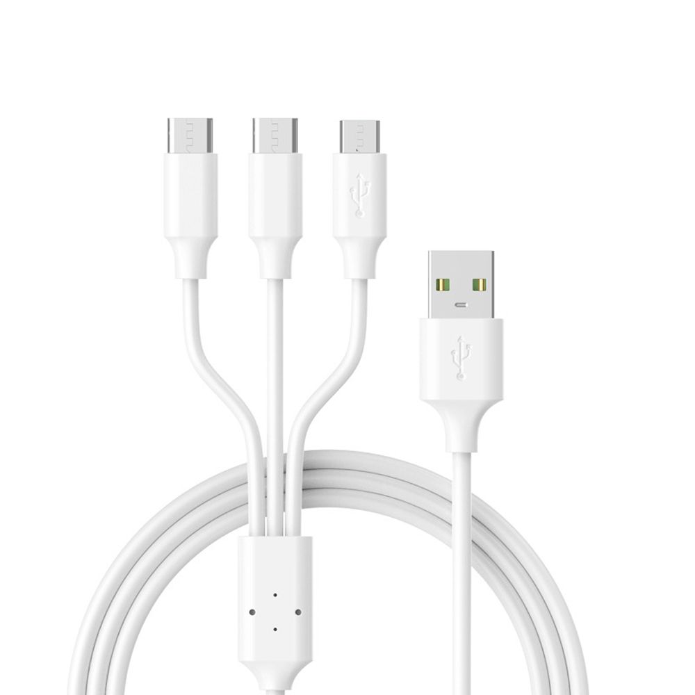 

Powerbank Charger Data Lines 3 in1 USB Cable Fast Charger Wire Data Cord Charging Cable 1M