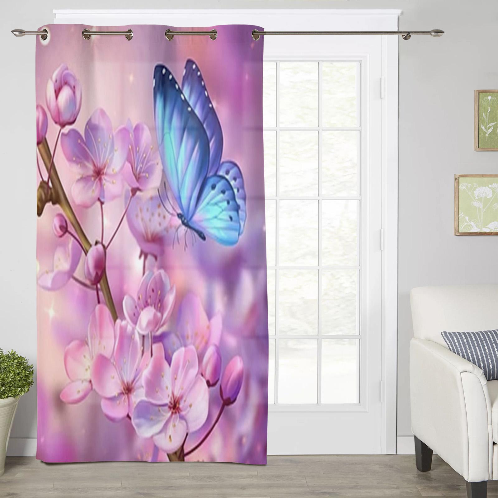 Бабочка и розовая вишня — фото 2