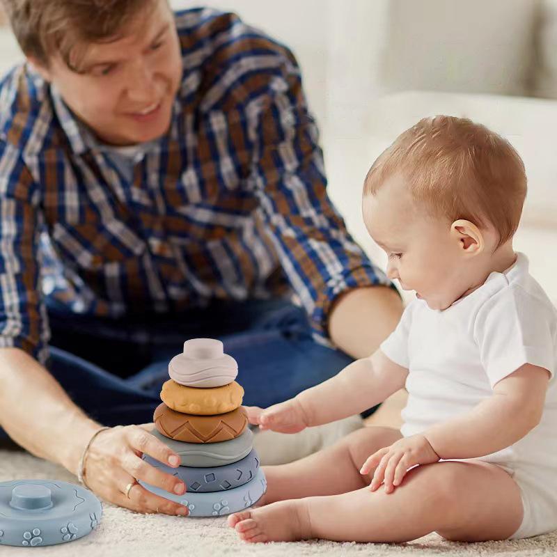 

Baby Montessori Sensory Intellectual Development Set, Developing Fine Motor Skills, Koala Stacking Tower Learning Toys