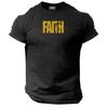 Faith T Shirt Gym Clothing Bodybuilding Training Workout Exercise Muscles Top