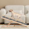 Portable Wooden Folding Pet Ramp Adjustable Non-Slip Dog and Cat Ladder Safe Access for Couch Bed or Car Durable Pet Ramps