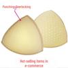 Inserções Esportivas Triangulares com Borda de Encaixe - Almofadas de Reposição Laváveis e Amigáveis à Máquina para Roupa de Banho e Roupa de Yoga.