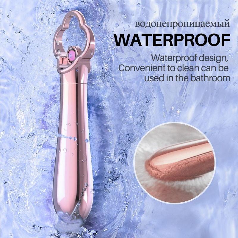 Metall-G-Punkt-Vibrator für Frauen, vibrierende Kugel-Halskette, Schmuck-Vibrator, Diamant-Klitoris-Vagina-Stimulator