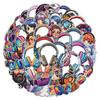 50 Pictures of Fantasy Color Headphones Graffiti Stickers Car Mobile Phone Water Cup Decoration Stickers Waterproof Creative Children Cartoon Stickers