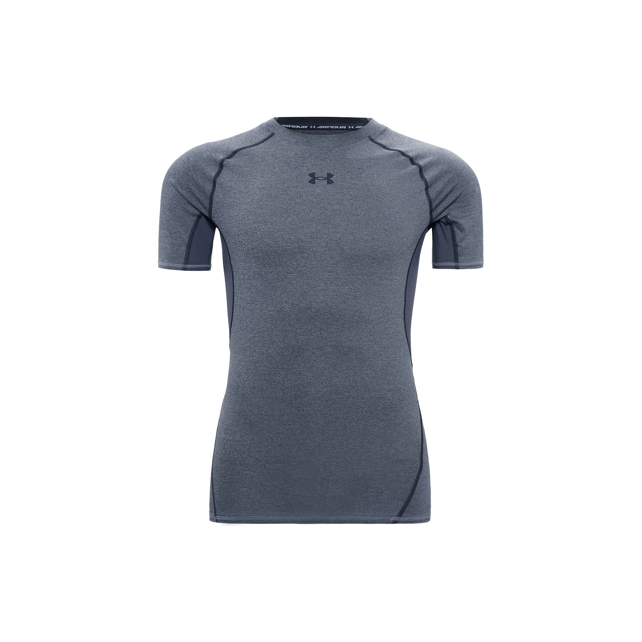 Under Armour Slim Fit Sports Short Sleeve Gym Shirt Men 1257468-090 S