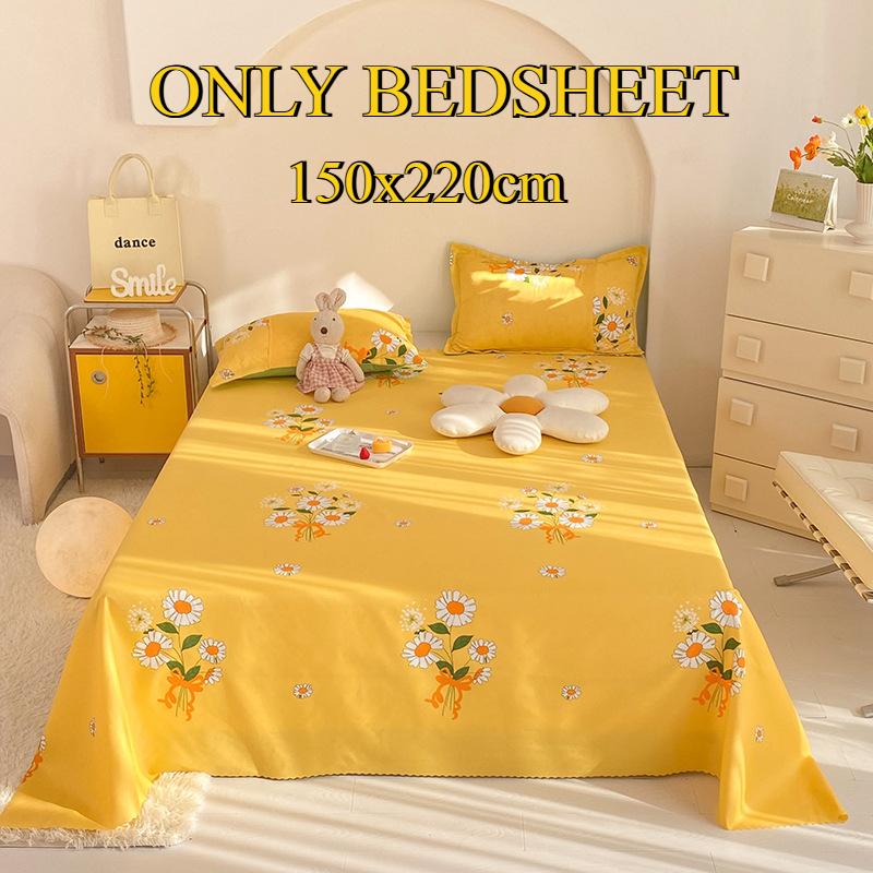 Bettlaken Hautfreundlich Gebürstet Verdickt Doppel Einzelbett Mehrspezifikationslaken für Alle Jahreszeiten