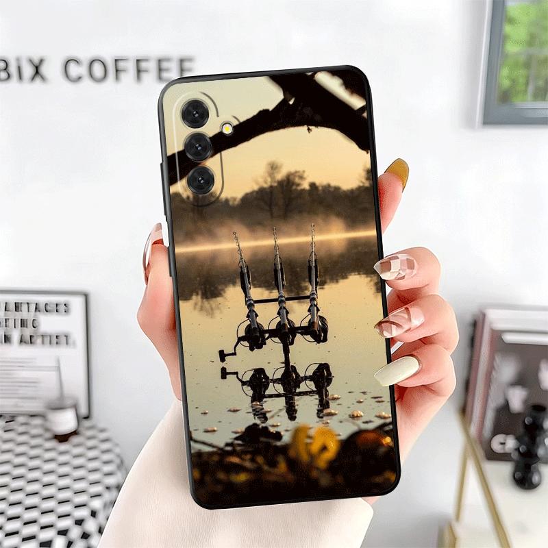 Carp Fish Fishing Rod Soft Phone Case for Samsung A17 A37 A57 A16 A26 A36 A56 A15 A25 A35 A55 A14 A24 A34 A54 A13 A23 A33 A53 A5