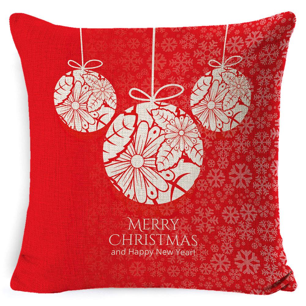Christmas Pillow Case Christmas Light Luxury High-end Pillow Family Bed Pillow Case Home Cushion Bed Pillow