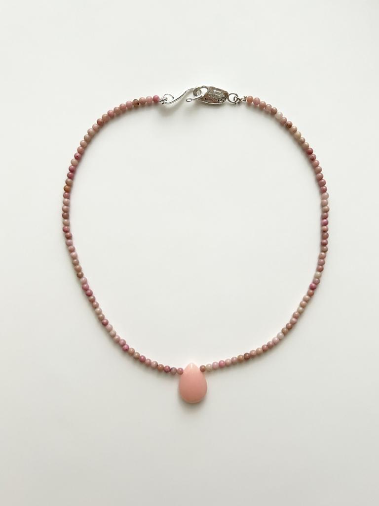 Favoritenoun Waterdrop Necklace_Pink