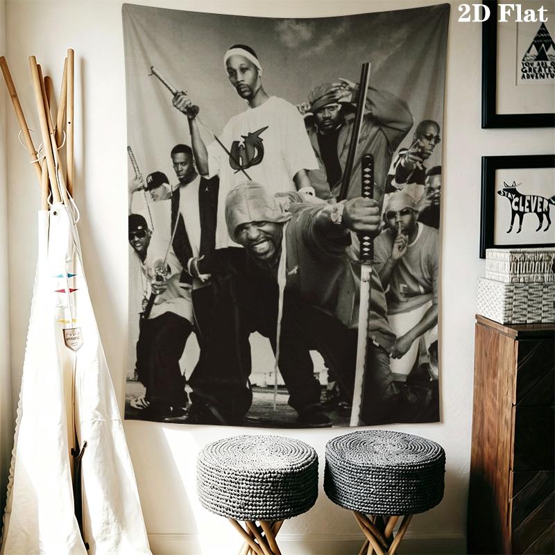Tang Clan Wall Tapestry Aesthetic Wall Hanging Printed Fabric Blanket Decorative Tapestries for Bedroom Living Room Home Decor