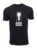 NEED HEAD HUMOR GRAPHIC T SHIRT