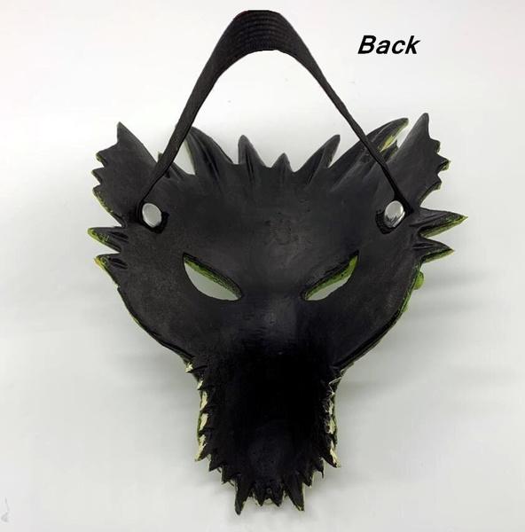 Dragon Mask Half Face Halloween Costume Mask Party Decorations Soft Cosplay Scary Halloween Mask