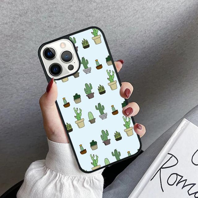 Succulents and Cactus Phone Case Cover For iPhone 17 Air 16 15 14 Plus 12 13 Pro Max Coque Shell Fundas