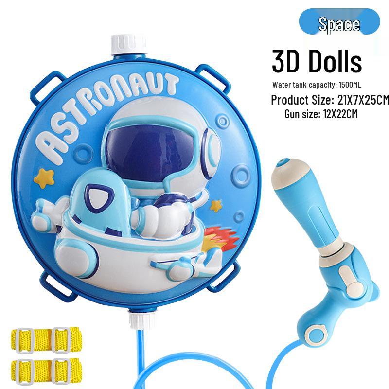 Children's Cartoon Water Gun Backpack - Cute Summer Beach Toy