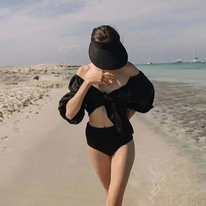 2025 New Summer Women's Casual Sun Visor Caps Straw Hats Adult Beach Top Hats GirlsBaseball Caps Summer Hat Outdoor