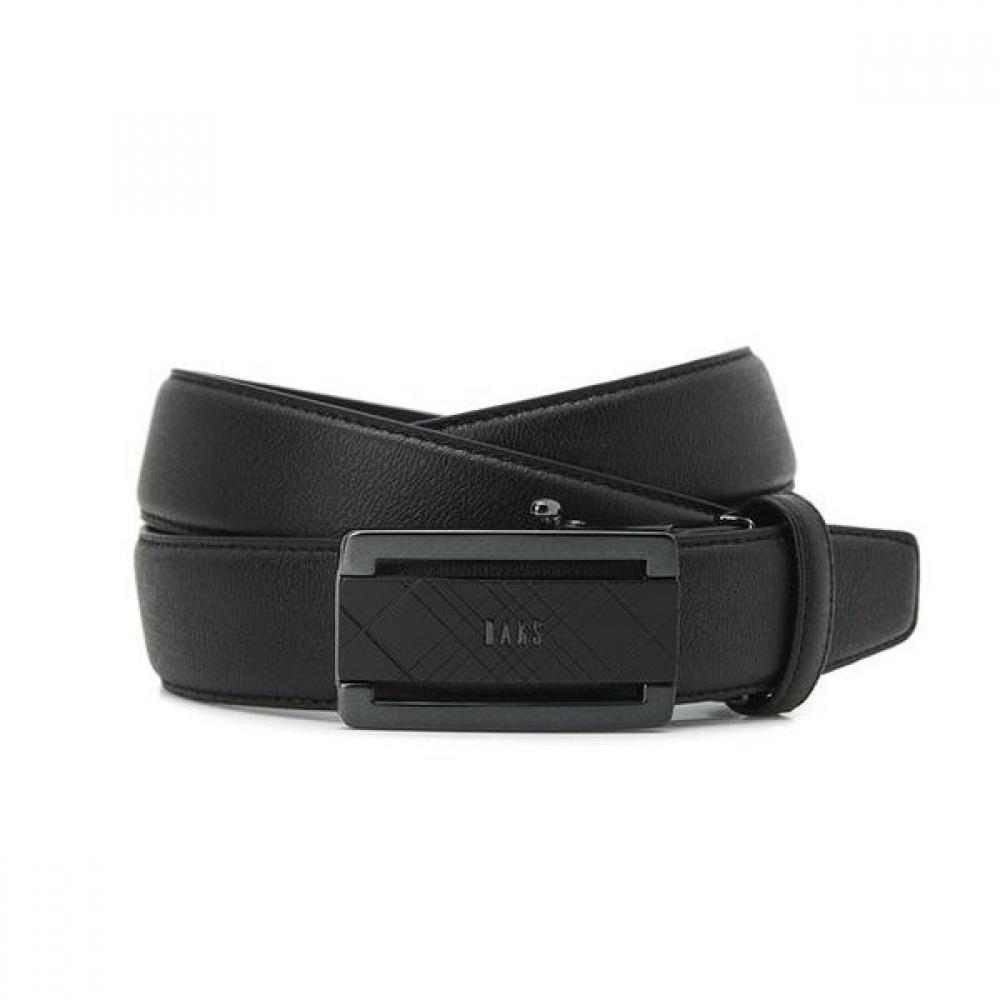 Daks Black Check Pattern Leather Automatic Belt Dbbe2e089 Single option