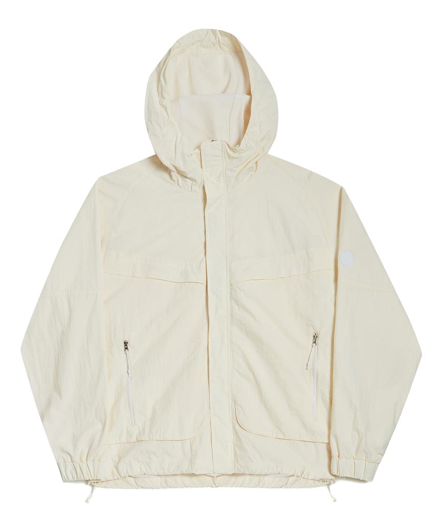 Travel Approaching Hood Windbreaker Ivory