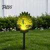 Solar Powered Yard Decor Peacock Garden Statue, Outdoor Lighted Sculpture, Waterproof Statue LED Light for Patio Lawn Pathway Decoration Decorative