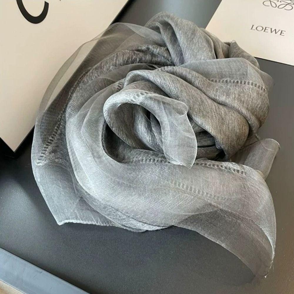 Mulberry Silk Blend Women's Scarf Lightweight Silk Scarf New Fashion Shawl Spring Autumn Outfit