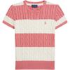 Polo Striped Cable Knit T-Shirt Classic Edition Kids Kids Tops CWPOSWEG6820620-650