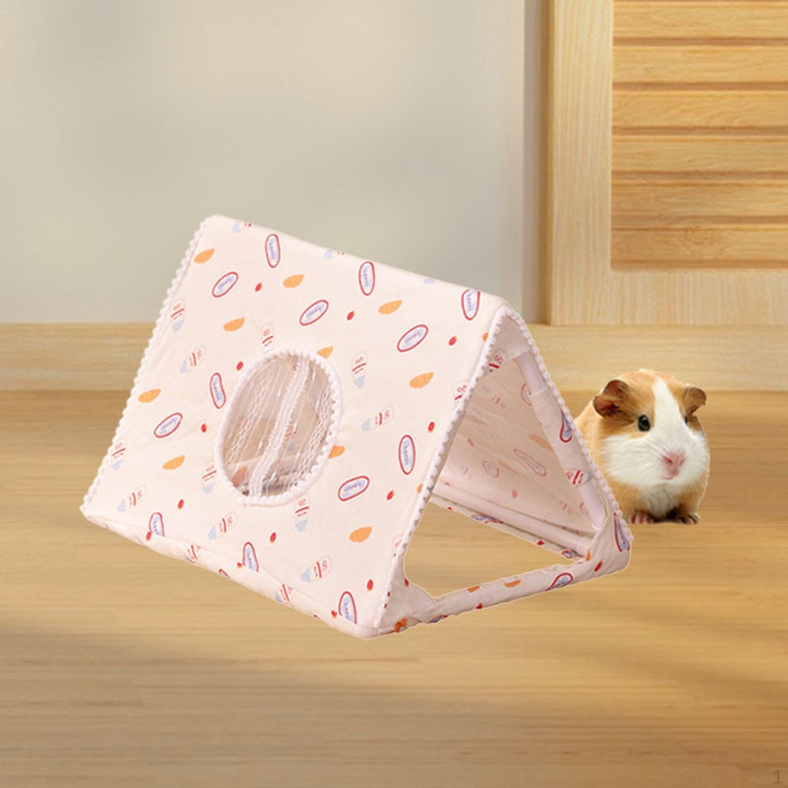 

Кровать-убежище для морских свинок, мягкая, уютная, теплая, нескользящая, для маленьких животных, кроликов Tunnel