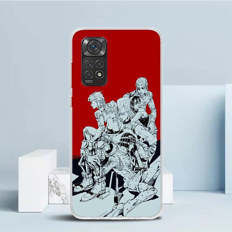 JoJo Bizarre Adventure Golden Wind Phone Case For Xiaomi Redmi Note 15 14 14S 13 12S 12 Pro Plus 11S 11 11T 11E 10S 10 + Soft TP