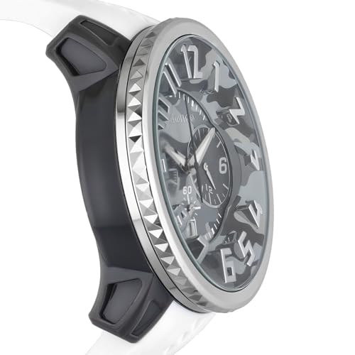 Tendence Casual Watch Gulliver Round Camo TY046022-WH Men's White