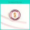 Adorable Pink Cartoon Geometric Letter Certified Brooch With Creative Peanut Pattern Charm